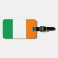 Flagge von Irland-Gepäckanhänger mit Lederband