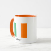 Flagge von Irland Kaffeetasse (Vorderseite Links)