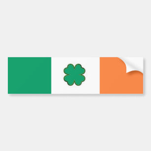 Flagge von Irland-Kleeblatt Autoaufkleber