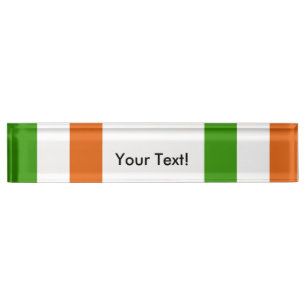 Flagge von Irland Namensplakette