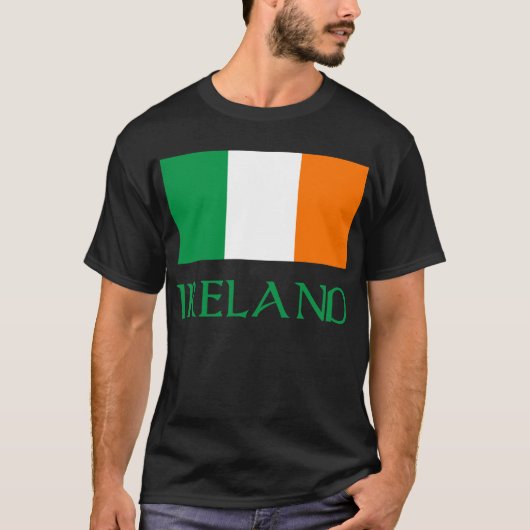 Flagge von Irland T-Shirt (Vorderseite)