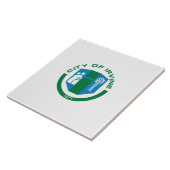Flagge von Irvine (Kalifornien) Fliese (Seite)