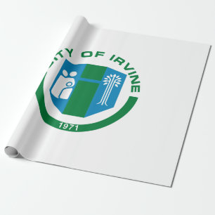 Flagge von Irvine (Kalifornien) Geschenkpapier