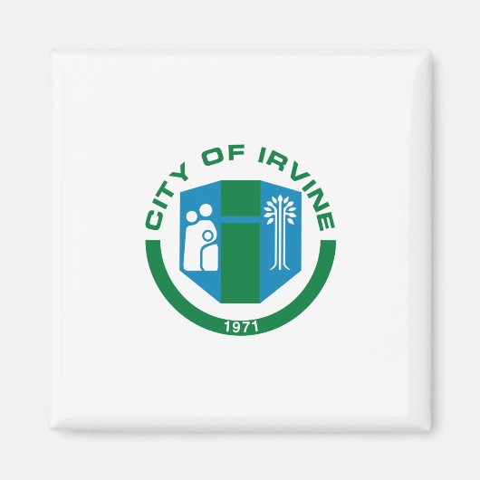 Flagge von Irvine (Kalifornien) Magnet (Vorne)