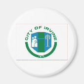 Flagge von Irvine, Kalifornien Magnet (Vorne)