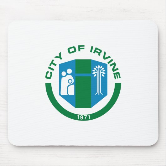Flagge von Irvine (Kalifornien) Mousepad (Vorne)