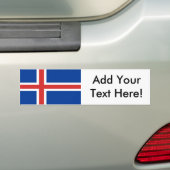 Flagge von Island Autoaufkleber (Auf Auto)