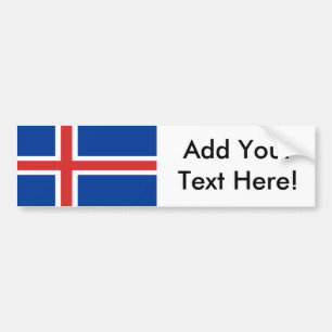 Flagge von Island Autoaufkleber