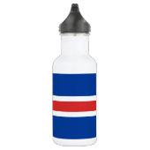 Flagge von Island Edelstahlflasche (Rechts)