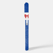 Flagge von Island Grunge Case-Mate iPhone Hülle (Rückseite / Links)