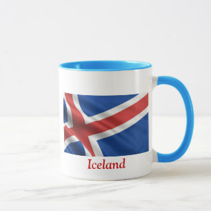 Flagge von Island Tasse