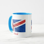 Flagge von Island Tasse (Vorderseite Links)