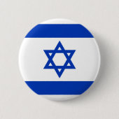 Flagge von Israel auf Button-/Knopf-Abzeichen Button (Vorderseite)