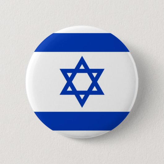 Flagge von Israel auf Button-/Knopf-Abzeichen Button (Vorderseite)