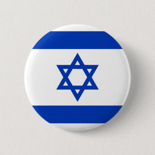 Flagge von Israel auf Button-/Knopf-Abzeichen Button