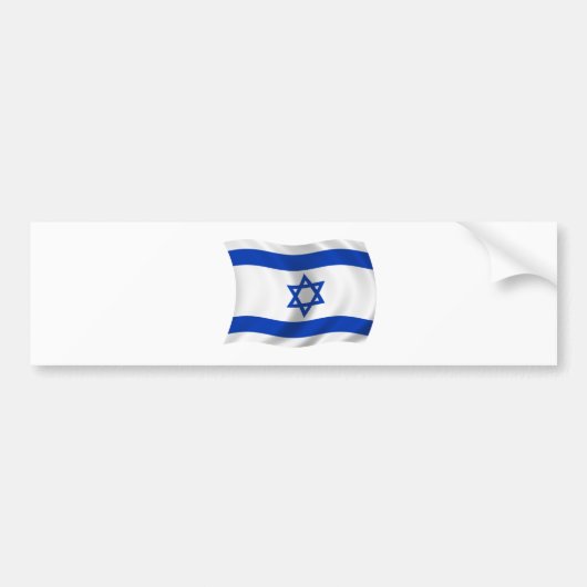 Flagge von Israel Autoaufkleber (Vorne)