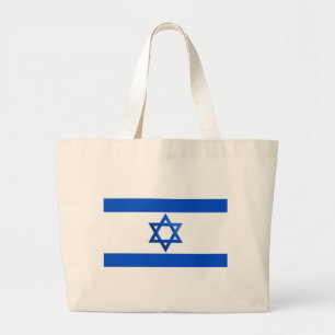 Flagge von Israel Jumbo Stoffbeutel