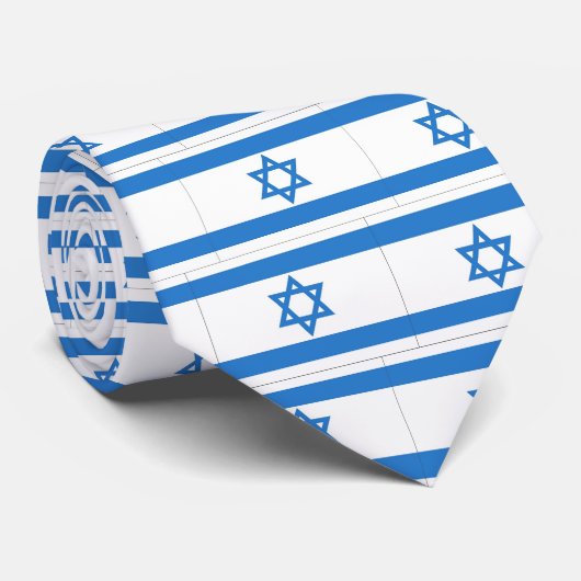 Flagge von Israel Krawatte (Gerollt)