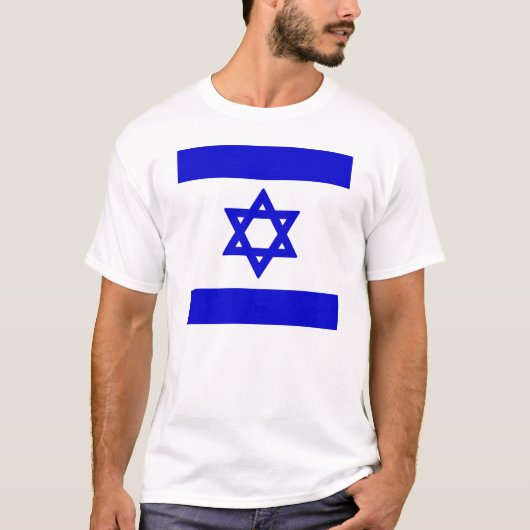 Flagge von Israel T-Shirt (Vorderseite)