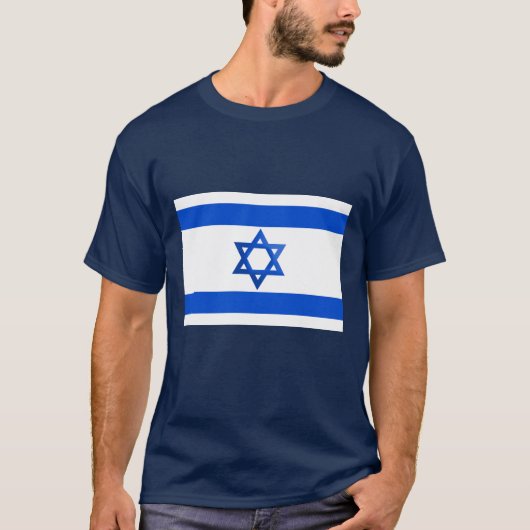 Flagge von Israel T-Shirt (Vorderseite)