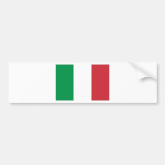 Flagge von Italien Autoaufkleber (Vorne)