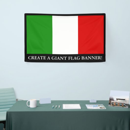 Flagge von Italien Banner (Messeveranstaltung)