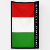 Flagge von Italien Banner (Vertikal)