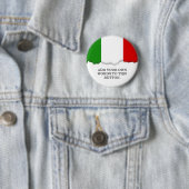 Flagge von Italien Button (Beispiel)