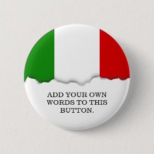 Flagge von Italien Button