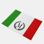 Flagge von Italien Fußmatte (Schrägansicht)