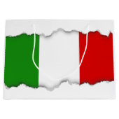 Flagge von Italien Große Geschenktüte (Vorderseite)