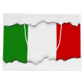 Flagge von Italien Große Geschenktüte (Rückseite)