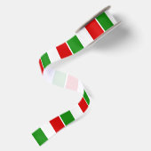 Flagge von Italien Satinband (Rückseite)