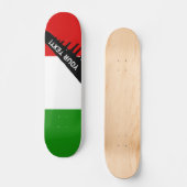 Flagge von Italien Skateboard (Vorderseite)