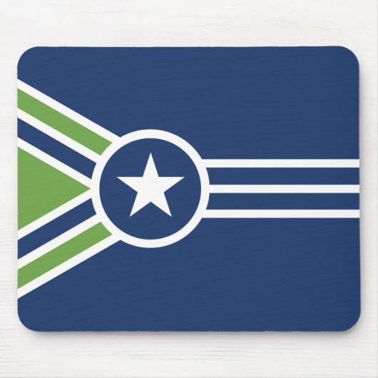 Flagge von Jackson, Tennessee Mousepad (Vorne)