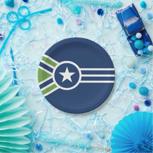 Flagge von Jackson, Tennessee Pappteller (Party)