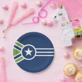 Flagge von Jackson, Tennessee Pappteller (Party)