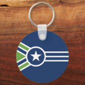 Flagge von Jackson, Tennessee Schlüsselanhänger (Vorderseite)