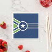 Flagge von Jackson, Tennessee Serviette (Beispiel)