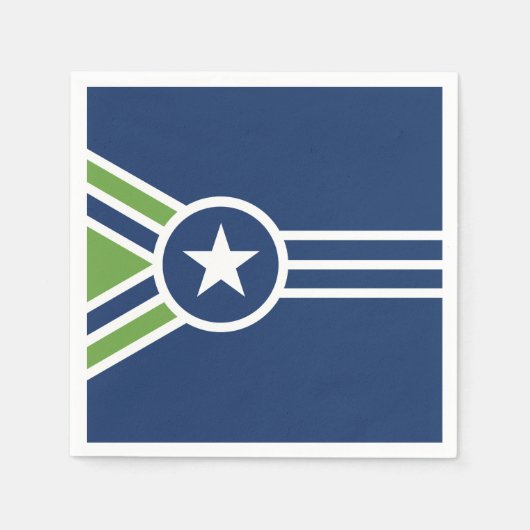 Flagge von Jackson, Tennessee Serviette (Vorderseite)