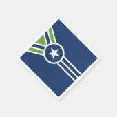 Flagge von Jackson, Tennessee Serviette (Ecke)