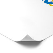 Flagge von Jalisco (Heraldry) Poster (Ecke)