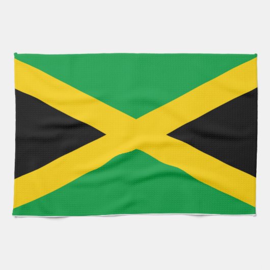 Flagge von Jamaika Handtuch (Horizontal)