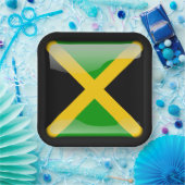 Flagge_von_Jamaika Pappteller (Party)