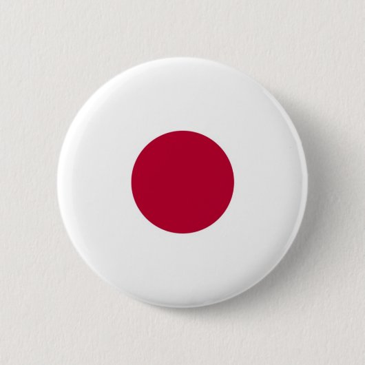 Flagge von Japan auf Button-/Knopf-Abzeichen Button (Vorderseite)