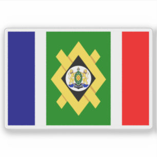Flagge von Johannesburg, Republik Südafrika Aufkleber