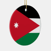Flagge von Jordanien-Verzierung Keramik Ornament (Rechts)