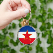 Flagge von Jugoslawien Schlüsselanhänger (Hand)