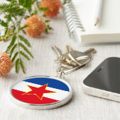 Flagge von Jugoslawien Schlüsselanhänger (Seite)