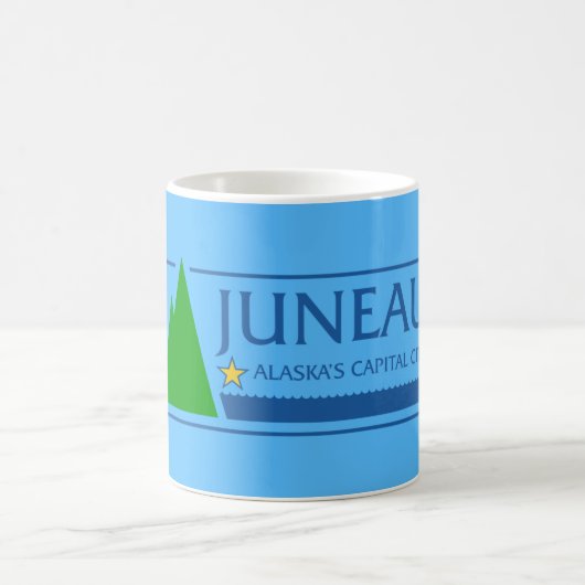 Flagge von Juneau, Alaska Kaffeetasse (Mittel)